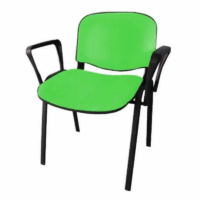 Chaise Iso Attente Poly Avec Accoudoirs –  Noir Tunisie