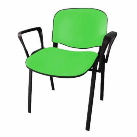 Chaise Iso Attente Poly Avec Accoudoirs – Pistache Tunisie