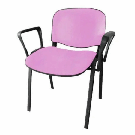 Chaise Iso Attente Poly Avec Accoudoirs – Rose Tunisie