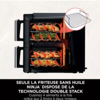 Friteuse Sans Huile Ninja Double Stack SL300EU 7.6 L Noir Tunisie