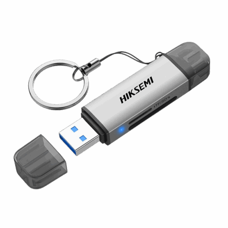 Lecteur de carte de Stockage 2en1 HIKSEMI CR01 – Gris – HS-HUB-CR01 Tunisie