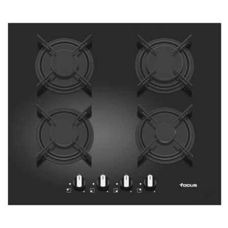 Plaque de Cuisson Focus F.409B 4 Feux 60 cm Noir Tunisie
