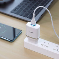 Chargeur Micro USB Hoco C12Q Smart 18W – Blanc – CQ12-MICRO-WH Tunisie