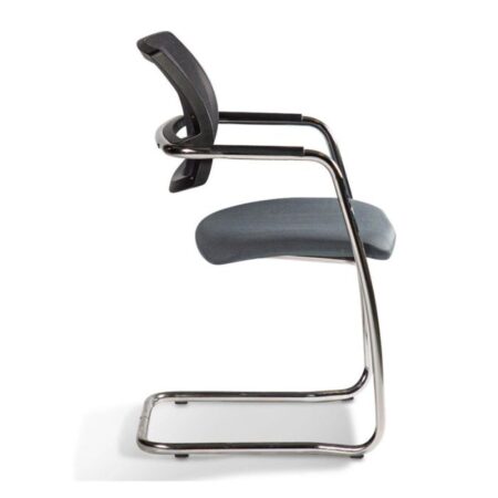Chaise Visiteur Urban Avec Dossier En Résille & Assise Rembourrées – Noir -GD/0000605 Tunisie