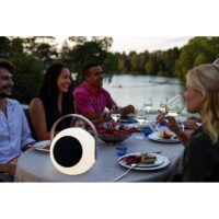 Haut-Parleur Bluetooth avec Lanterne Led Mooni Eye -Blanc & Noir – EYS_0970_002 Tunisie
