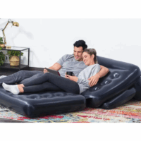 Canapé double chaise longue – Noir Tunisie