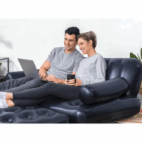 Canapé double chaise longue – Noir Tunisie