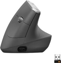 Souris Sans Fil Ergonomique Logitech Mx Vertical -Noir -910-005448 Tunisie
