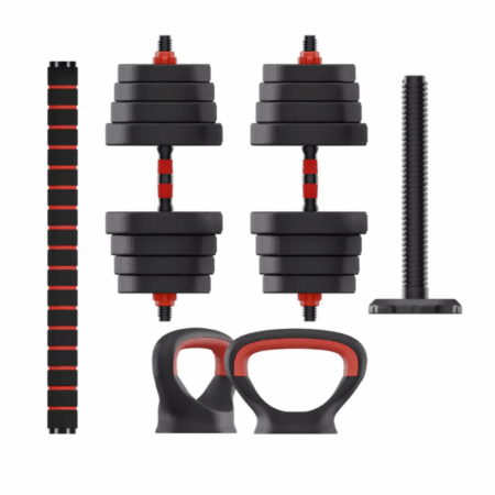 Kit de musculation Ksix 30 kg, haltères, disques, barre ,kettlebell- Noir – BMANC01N40 Tunisie