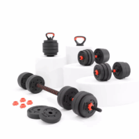 Kit de musculation Ksix 30 kg, haltères, disques, barre ,kettlebell- Noir – BMANC01N30 Tunisie