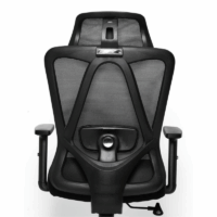 Chaise de Bureau Leonardo Noir – Base Chromée Tunisie