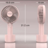 Mini Ventilateur Portable Rechargeable Inca FMI-12B – Rose -FMI-12P Tunisie