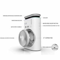 Ventilateur Portable Rechargeable Avec Reservoir D’eau Inca Fmi-10B – Noir – FMI-10B Tunisie