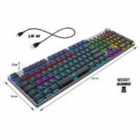 Clavier Gaming Mécanique Sans Fil RGB Spirit of Gamer XPERT K1500 – CLA-XK1500RF Tunisie