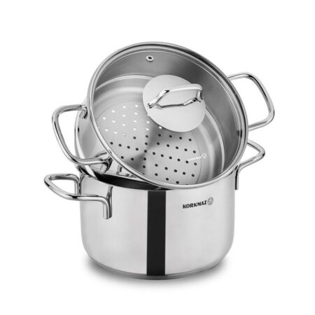 Couscoussier Perla Korkmaz 6.9 L A1522 Inox Tunisie