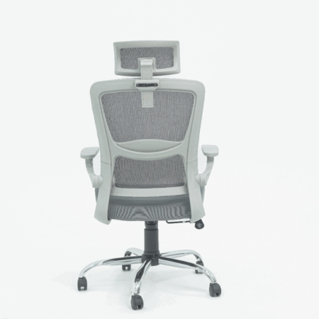 Chaise Directeur Roy Avec Accoudoirs – Gris Tunisie