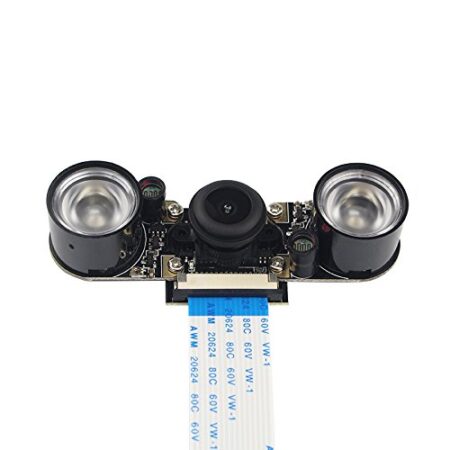 Raspberry Pi Night Vision Camera + 2pcs IR LED + 15cm FPC OV5647, 72.4 degrees Tunisie
