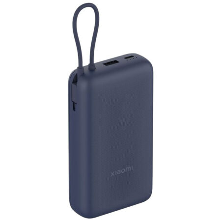 Power Bank XIAOMI 33W 20000mAh (Câble Intégré) Bleu – 58248 Tunisie