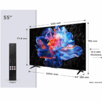 Téléviseur TCL 55V6C UHD 4K Smart Google TV 2025 Noir Tunisie