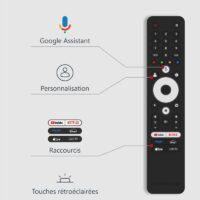 Téléviseur Thomson 50QG6C14 Smart QLED Plus Google TV Noir Tunisie