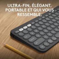 Clavier sans fil Logitech Pebble Keys 2 K380s – Graphite – 920-011803 Tunisie