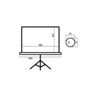 Ecran De Projection Overmax Reglable 60&Prime; – OAKCTRS60XXX Tunisie