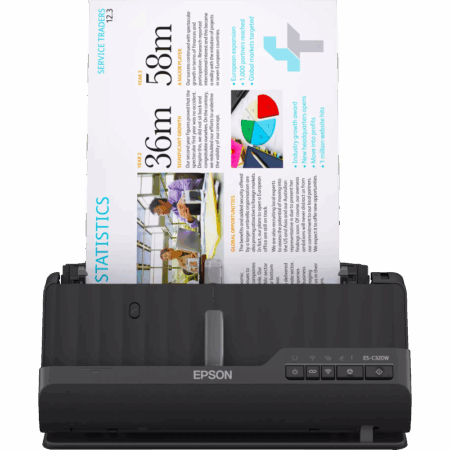 Scanner De Bureau Epson ES-C320W Wifi – Noir – B11B270402 Tunisie