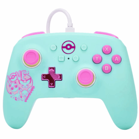 Manette Filaire Nintendo Switch PowerA Pokémon Sweet and Friends – Bleu Vert Tunisie
