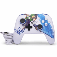 Manette Filaire Nintendo Switch PowerA Master Sword Attack – Blanc Tunisie