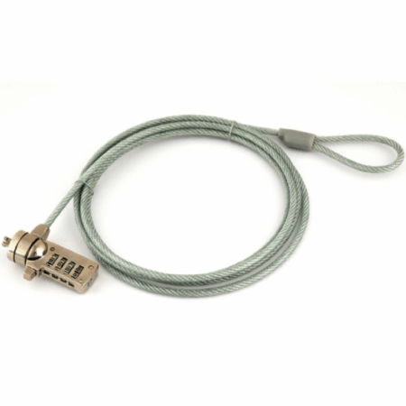 Cable Avec Verrou Sans Cle Pour Ordinateur Portable – Silver Tunisie