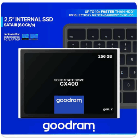 Disque Dur Goodram Cx400 Gen2 256gb Sataiii 2.5retail -ssdpr-cx400-256-g2 Tunisie