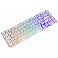 Clavier Gaming Mécanique White Shark Commandos GK-2106 / RGB / Blanc / Red Switches Tunisie