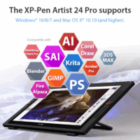 Tablette Graphique Xp-pen Artist 24 Pro 23.8 » FHD – Noir Tunisie