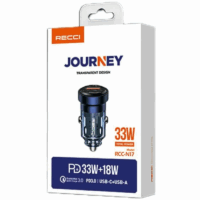 Chargeur de voiture Recci – Noir – RCC-N17 Tunisie