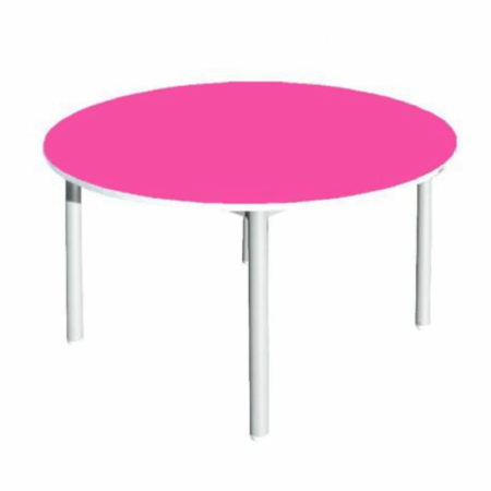 Table Maternelle Ronde D90 Sotufab – Rose – MA14 Tunisie