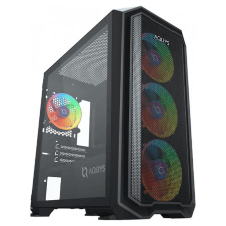 Boitier AQIRYS Wezen ARGB – Noir – BOITIER-WEZEN-BK Tunisie