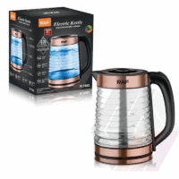 Bouilloire Électrique En Verre RAF 2.2 L R.7882 Noir Tunisie