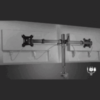 Support De Bureau Trust Gxt 1120 Pour 2 Moniteurs – Noir – 23941 Tunisie