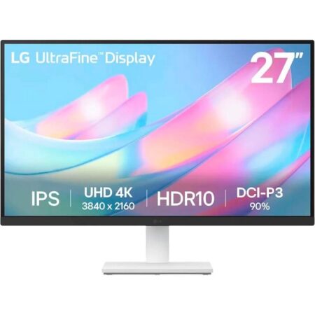 Ecran LG 27&Prime; ULTRA Fine 4K UHD Blanc  – 27US500-W Tunisie