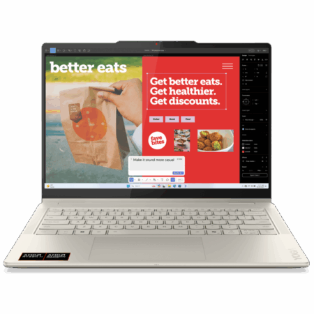 Pc Portable Lenovo Yoga 7 2-in-1 14AKP10 Ryzen AI 7 350 16 Go 512 Go SSD – 83JR007NFG Tunisie