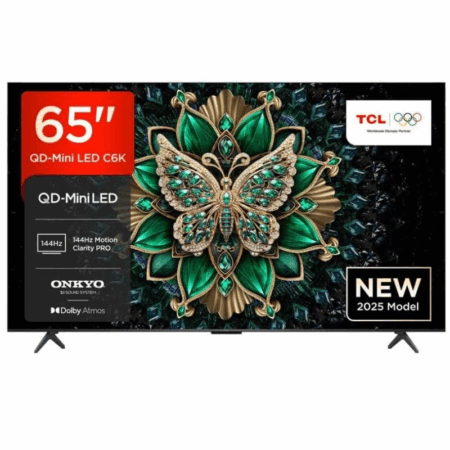 Téléviseur TCL 65C6K QLED Mini LED 4K Smart Google TV Noir Tunisie