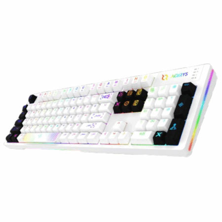 Clavier Gamer Filaire AQIRYS ALUDRA RGB Blanc – AQRYS-ALUDRA Tunisie