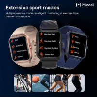 Montre Connectée Miccell Android Multifonction – Rose – SM02-Pink Tunisie