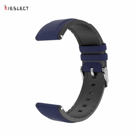 Bracelet Kieslect 22mm Silicone & Nylon Bleu Marine – 22MMNSNWSTRAP Tunisie