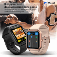 Montre Connectée Miccell Android Multifonction – Rose – SM02-Pink Tunisie