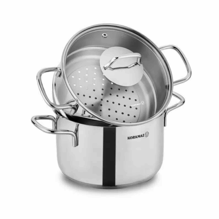 Couscoussier Perla Korkmaz 3.8 L A1521 Inox Tunisie