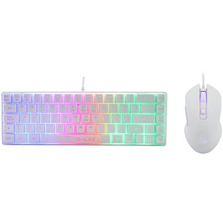 Ensemble Clavier & Souris Gaming THE G-LAB Combo Hydrogen Blanc – COMBO-HYDRO-W/FR Tunisie