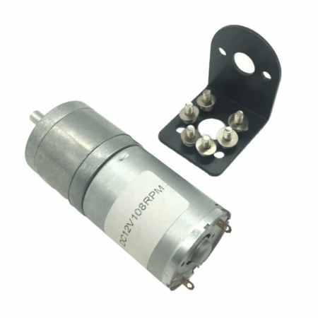 Moteur Réducteur GA 25-370 DC 12v 625 RPM avec support Tunisie