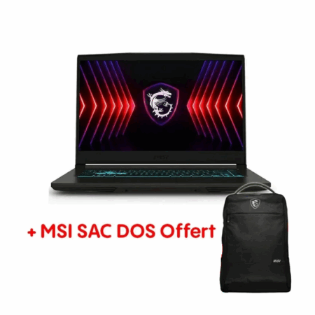 Pc Portable Gamer MSI Thin 15 B13UCX i5 13è Gén 8Go 512Go SSD RTX2050 -Noir -9S7-16R831-2607 Tunisie
