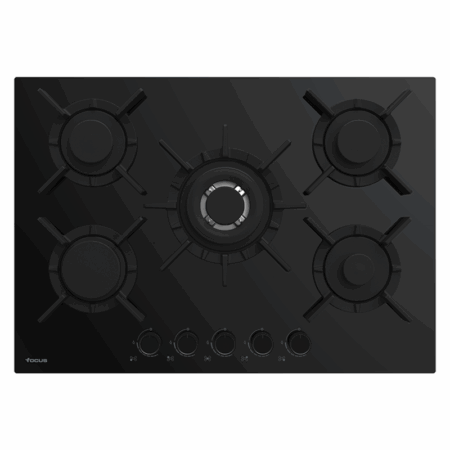 Plaque de Cuisson Focus F.417B 5 Feux 70 cm Noir Tunisie